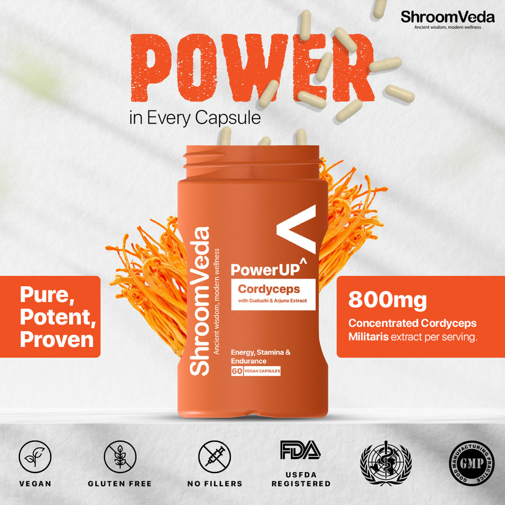 
                  
                    PowerUP^ Cordyceps Extract With Arjuna and Giloy
                  
                
