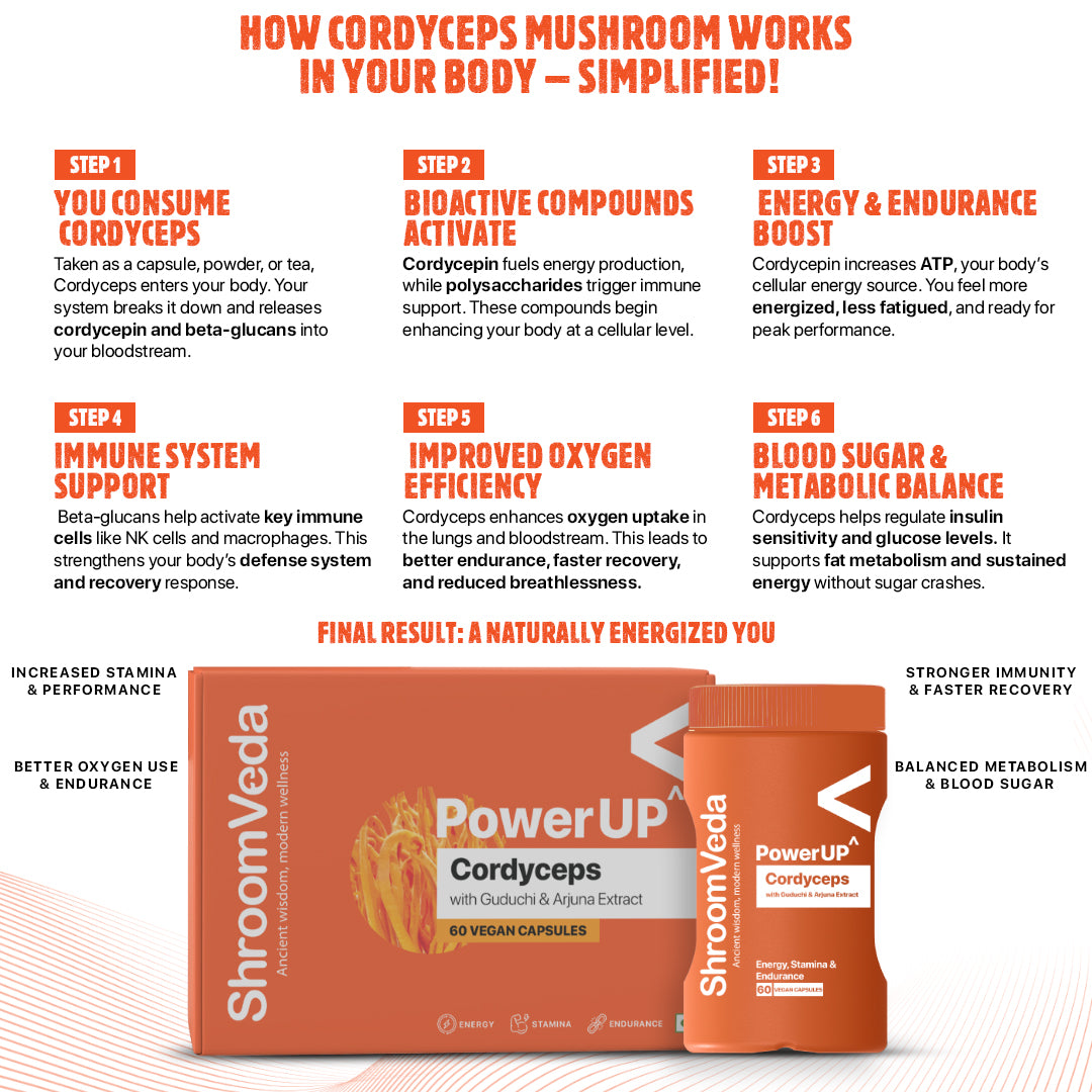 
                  
                    PowerUP^ Cordyceps Extract With Arjuna and Giloy
                  
                