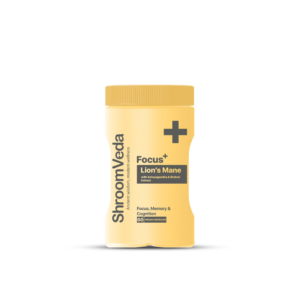 Focus⁺ Lions mane Extract With Ashwagandha & Brahmi Extract