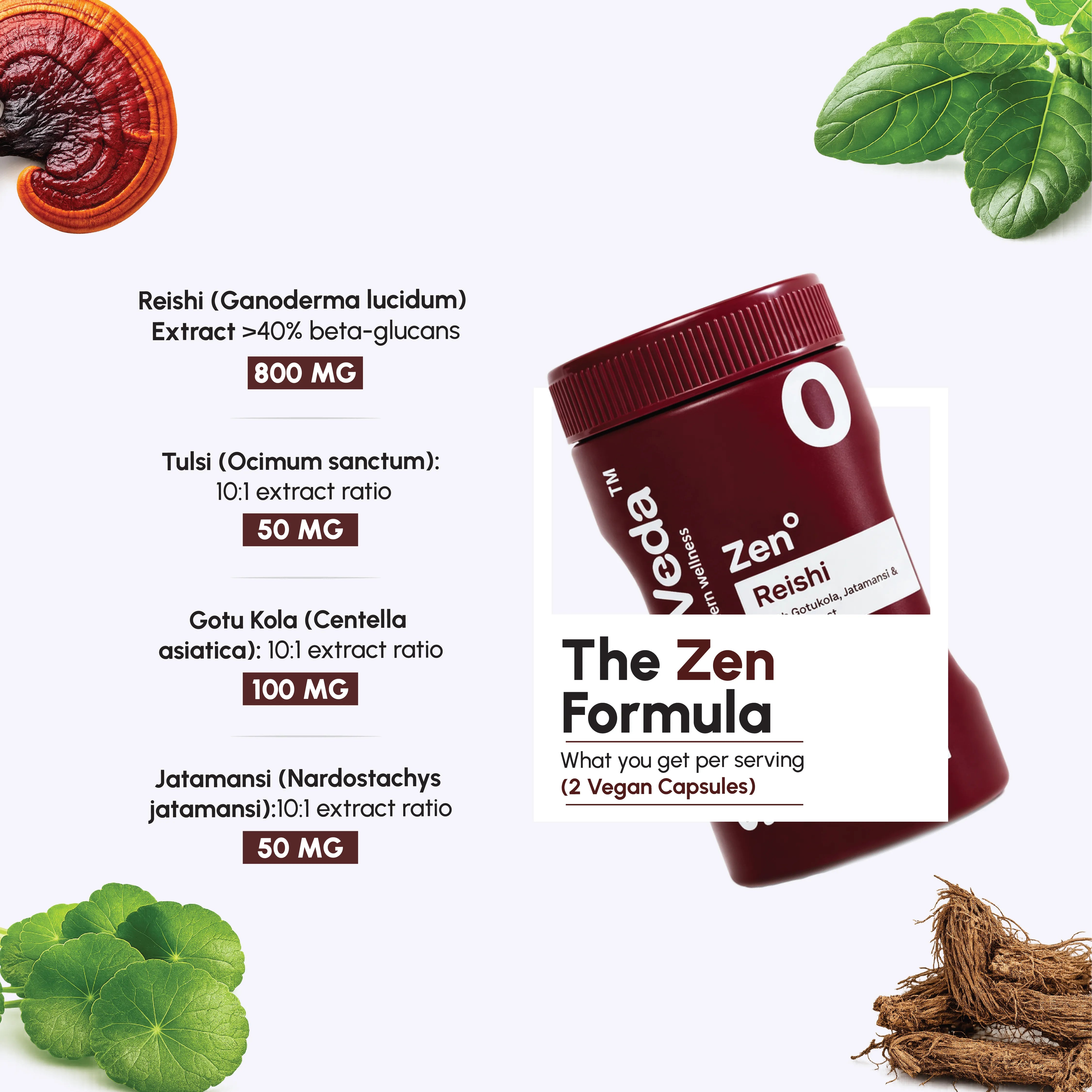 ShroomVeda Zen° (60 vegan capsules)