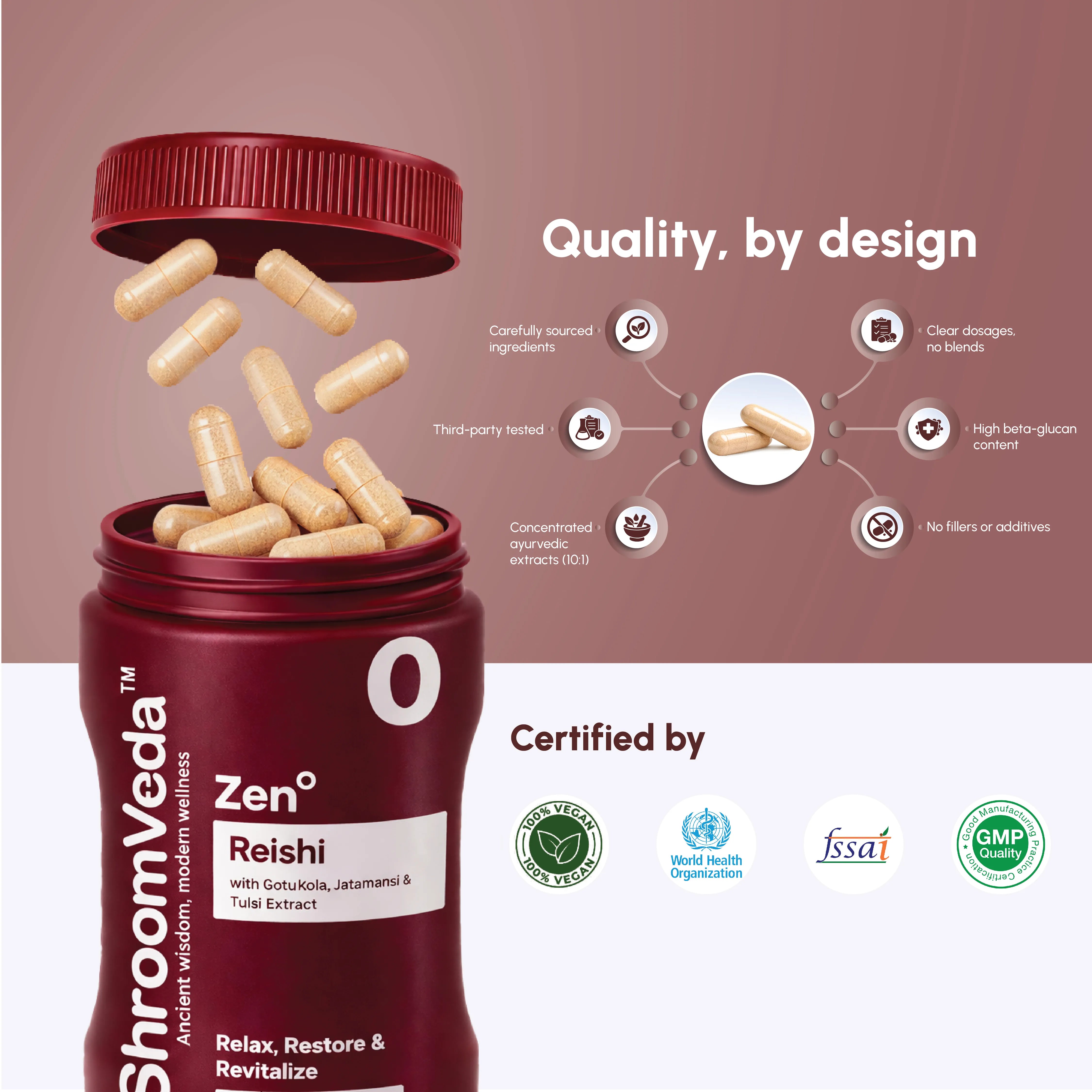 ShroomVeda Zen° (60 vegan capsules)
